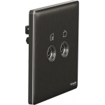 Schneider Electric UNICA X 兩位電視/收音機天線插座 (炫星銀) | NUX32TVFMM_SS